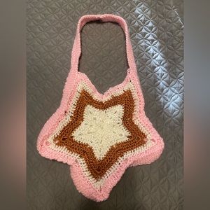 Hand made knitted star bag ⭐️💕